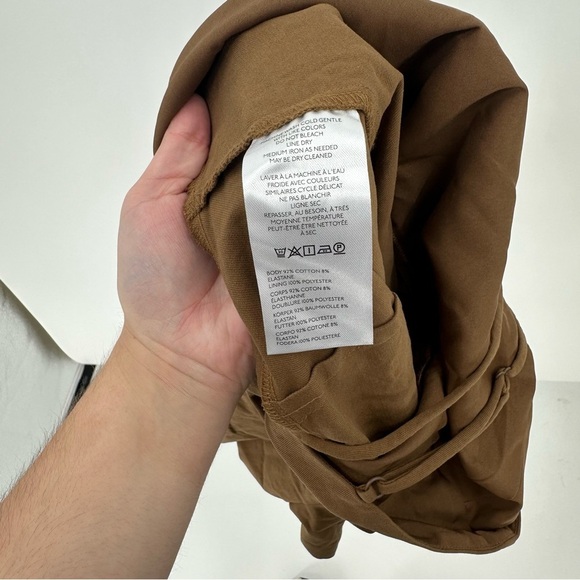 Anthropologie Maeve Brown Micro Mini Strappy Romper Size Medium - Picture 6 of 6